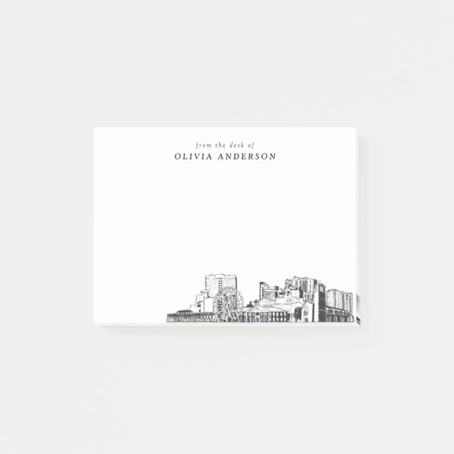 Post-it® Du bureau de Myrtle Beach Skyline Personnalisé (Devant)