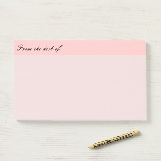 Post-it® Du Bureau De Rose (Sur un bureau)