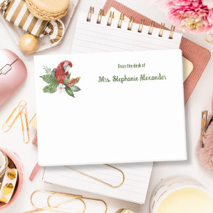 Post-it® Du bureau des enseignants Aquarelle Oiseau tropica