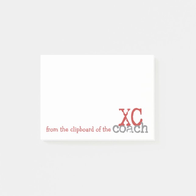 Post-it® Du Porte - bloc XC Coach Cross Country Running (Devant)