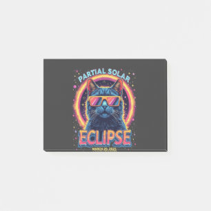 Post-it® Éclipse solaire partielle 2025 Cat Kitten