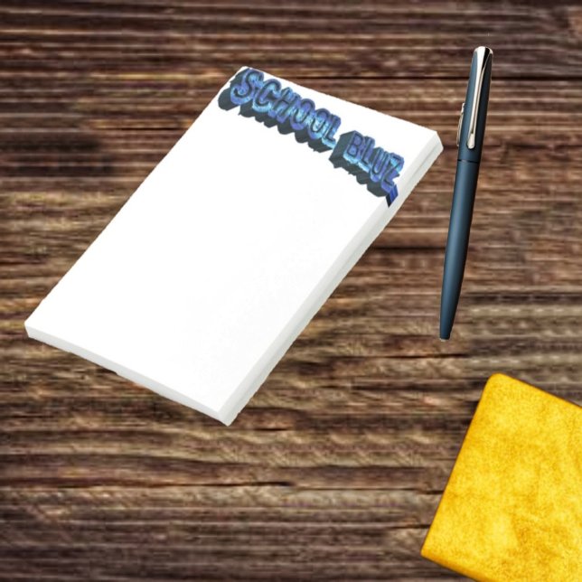 Post-it® École Bluz-3DII (These School Bluz-3DII Post-It-Notes, make it easy, to write cool, notes and memos!)