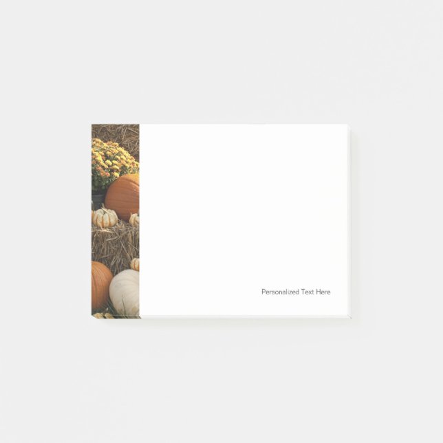 Post-it® Écran Citrouille Automne Et Mère (Devant)