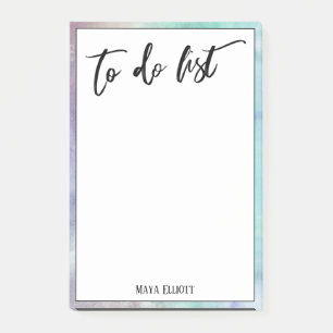 Post-it® Écriture À Faire Liste Bordure Pastel Multicolore