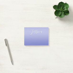 Post-it® Écriture cursive modifiable Violet blanc et viol
