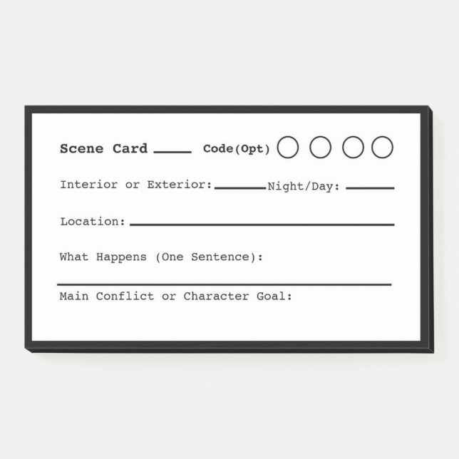 Post-it® Écriture de scène (Devant)