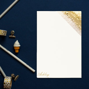 Post-it® Écriture féminine en marbre doré