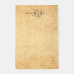 Post-it® Écriture manuscrite classique Monogramme Modèle él