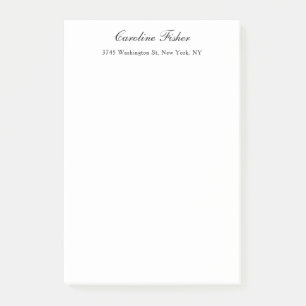 Post-it® Écriture manuscrite classique Simple Blanc