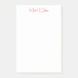 Post-it® Écriture manuscrite Script élégant Plaque simple R