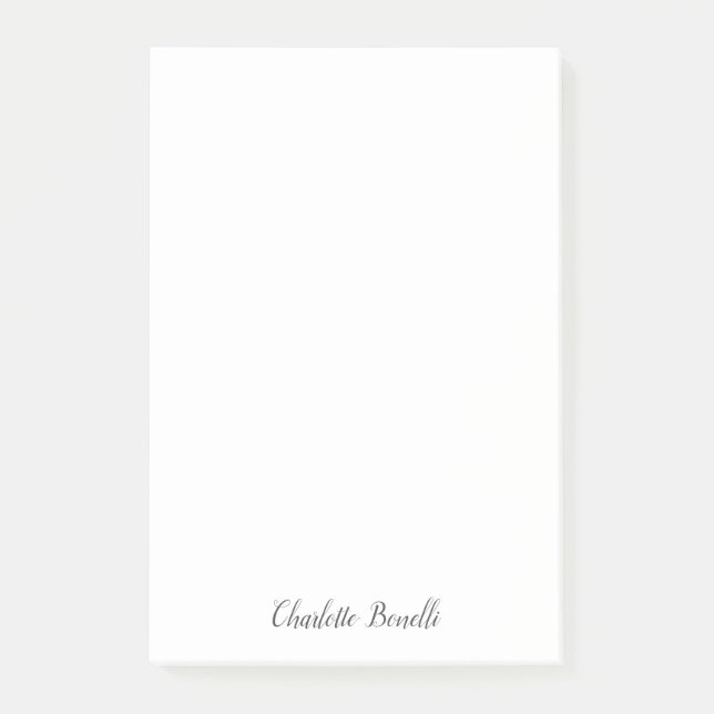 Post-it® Écriture professionnelle minimaliste moderne (Devant)