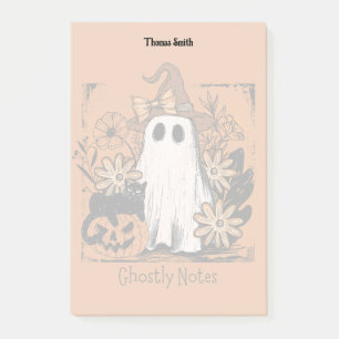 Post-it® Éffrayant Halloween Floral Ghosts