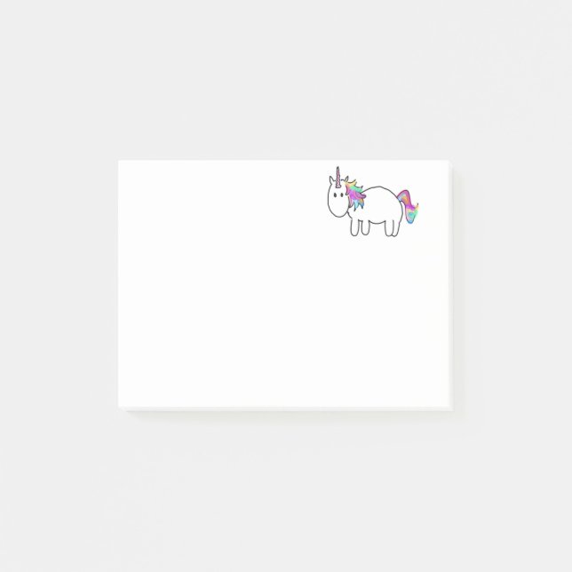 Post-it Einhorn - für magische Notizen (Vorderseite)