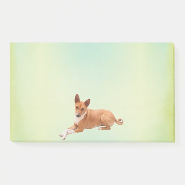 Post-it® Elegant Basenji Dog  (Devant)