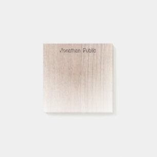 Post-it® Elégant bois look dénudé Texte Modèle moderne