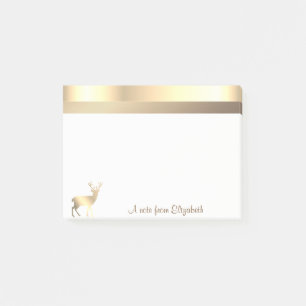 Post-it® Elégant Cerf Or Moderne Et Design - Personnalisé
