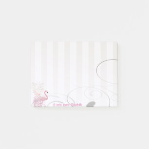 Post-it® Élégant Chic Féminin Stylé ,Flamant , Ananas