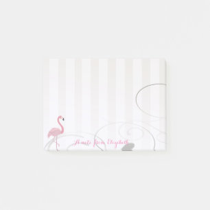 Post-it® Élégant Chic Féminin Stylé , Flamant Rose