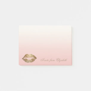 Post-it® Élégant Chic Stylish Girly, Glittery Lips