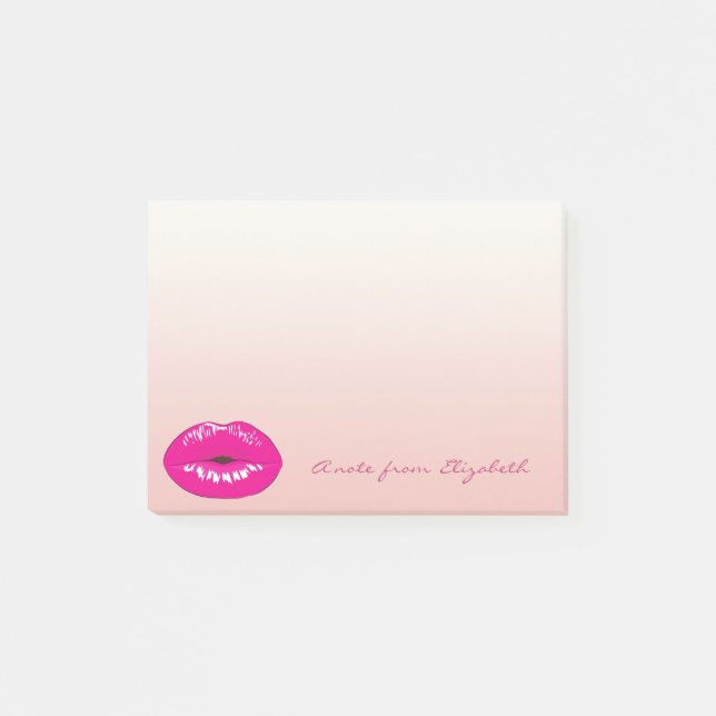 Post-it® Élégant Chic Stylish Girly, Lèvres (Devant)