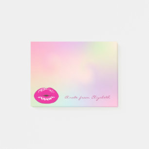 Post-it® Élégant Chic Stylish Lips Girly Ombre