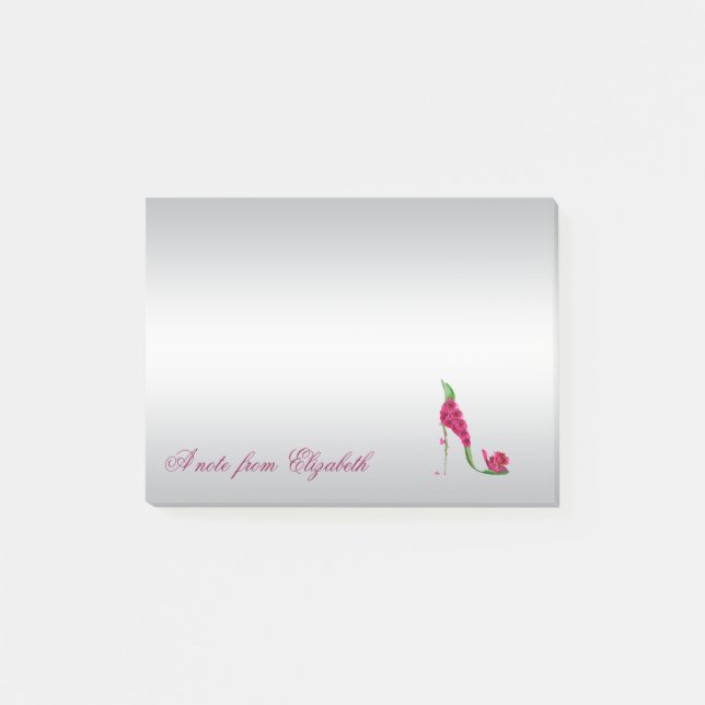 Post-it® Élégant Cute Girly Stylish, talons hauts (Devant)