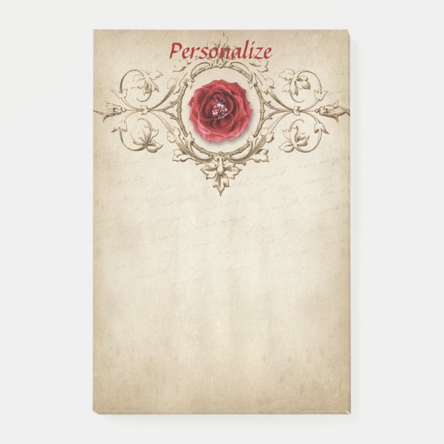 Post-it® Élégant diamant Rose Personnaliser (Devant)