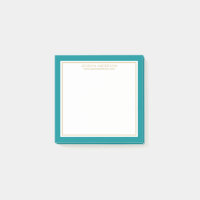 Élégant et moderne Turquoise/blanc/Or Personnalisé