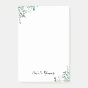 Post-it® Elégant Eucalyptus Verdure Rustique Feuilles verts