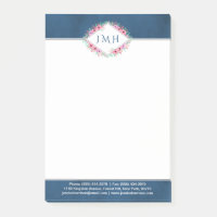 Élégant Floral & Marine Personnel Ou Affaires