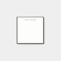 Elégant, Glam Gold & Black bordure Plat