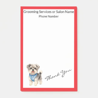 Post-it® Elegant Gold Grooming Pet Personalized Collection