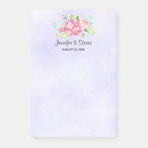 Post-it® Élégant Mariage de bouquet de couleur rose