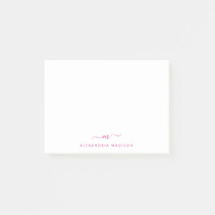 Post-it® Élégant mignon élégant Magenta rose bureau
