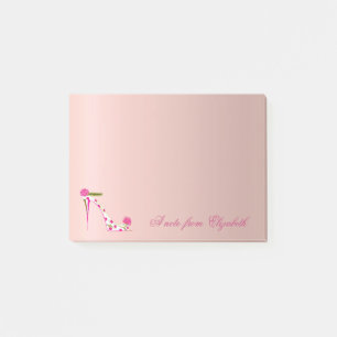 Post-it® Élégant mignon fille élégante, talons hauts