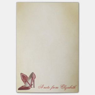 Post-it® Élégant mignon fille élégante, talons hauts