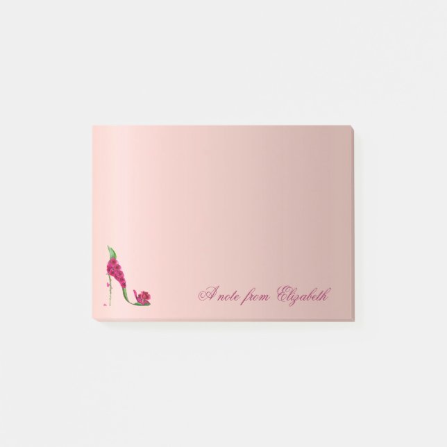 Post-it® Élégant mignon fille élégante, talons hauts (Devant)