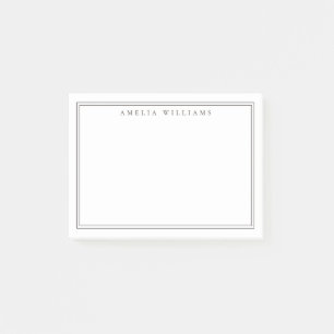Post-it® Élégant Minimaliste Brun Deux Bordures