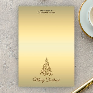 Post-it® Élégant Noël personnalisé marron et beige