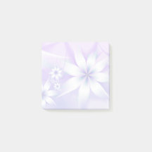 Élégant Pastel Floral Abstrait| Purple blanc
