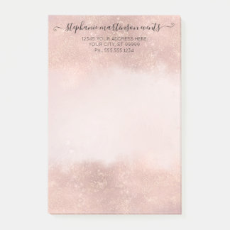 Post-it® Elégant Rose Gold Professional Salon Maquillage de
