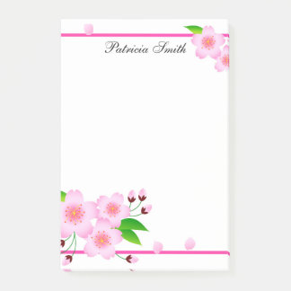 Post-it® Elégant rose Peony Flower Personnalisé