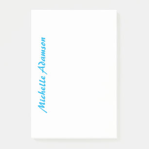 Post-it® Élégant style rétro Ciel bleu blanc