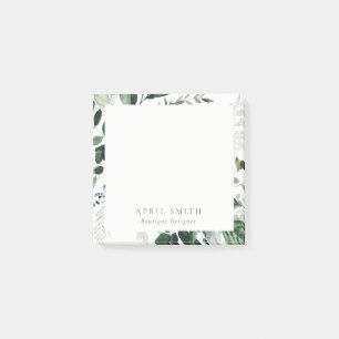 Post-it® Élégant vert moderne feuillage Tropical Foliage Fe