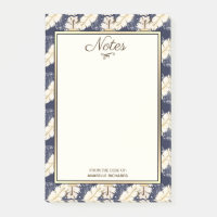 Élégant Vintage défilé Acanthus Feuilles & Marine