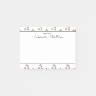 Post-it® Elégante aquarelle Floral rose Lavendar personnali