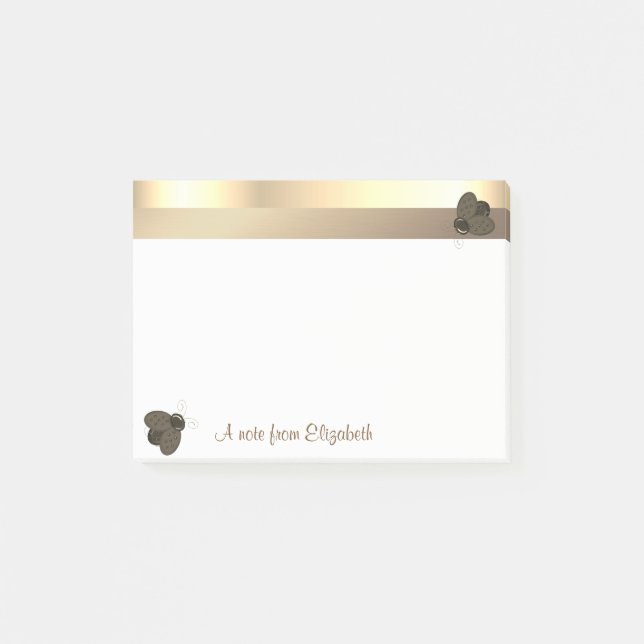 Post-it® Elégante fille moderne, Ladybugs - Personnalisé (Devant)