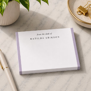 Post-it® Élégante Lilac Purple Feminine Du Bureau De