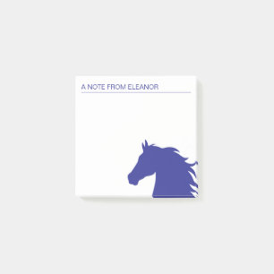 Post-it® Élégante note personnalisée de l'amant du cheval