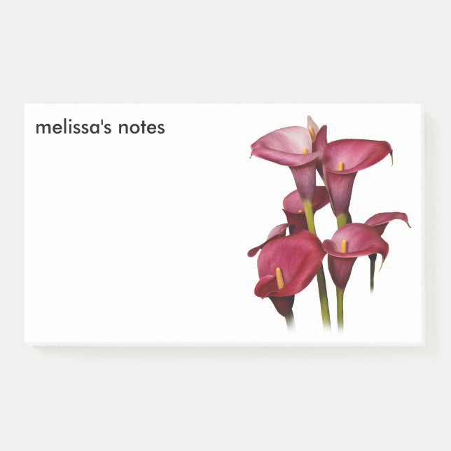 Post-it® Élégants lys calla violets (Devant)